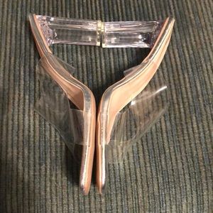 Brand New Clear Plastic Heels